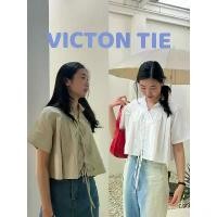 ราคา VICTON TIE เสื้อครอปเชือกผูก (beamed.bkk) มีบริการเก็บปลายทาง Clothing Women ผู้หญิง เบจ ส า ย เ ด ี ่ ย ว เสื้อครอปกรามู เสื้อครอปคอเหลี่ยมผ้าชีฟอง (1731642472380664267)