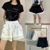 ราคา BOW Printed Short กางเกงขาสั้นสกรีนลาย ชายแต่งลูกไม้ ปลายขาบาน เนื้อผ้าดีมาก คําแนะนําผลิตภัณฑ์ใหม่ของเดือนนี้ clothing women girl เสื้อผ้า ผู้หญิง สีเทา กางเกงยีนส์คนอวบ กางเ (1731594735930411119)