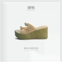 ราคา [พร้อมส่ง] BOW WEDGES รองเท้าผู้หญิง รองเท้าส้นสูง 2.5 นิ้ว รองเท้าส้นตึก รองเท้าส้นเตารีด by HPB No.122 (1732379259726365945)