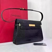 ราคา สินค้ามือสอง Saint Laurent Manhattan crocodile-embossed shoulder bag y21 (1732446375929153032)