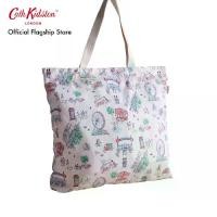 ราคา COD Cath Kidston กระเป๋าสำหรับผู้หญิง Large Foldaway Tote ลาย Lovely London สี EcruTikTok (1731283243109090706)