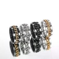ราคา แหวนโซ่, แฟชั่นสร้างสรรค์, การออกแบบที่หมุนได้, แหวนสแตนเลส, เทรนด์, บุคลิกภาพ, สไตล์ฮิปฮอป, แหวนนิ้วชี้กว้าง 8 มม., หัวเข็มขัด กรอบ พระ ทองอิตาลี แท้ 24 k ขาเทียม ไทเทเนีย (1732311504286812302)
