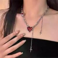 ราคา สร้อยคอโซ่พู่หัวใจสีแดง สไตล์ยุโรปและอเมริกา ดีไซน์พิเศษ สไตล์ฮิปฮอป เท่ เครื่องประดับโซ่เสื้อกันหนาว jewelry mystery jar keychain อัดลม พวงกุญแจ แมงกระพรุน พวงกุญแจ bus เซ (1731989266155078921)
