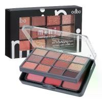 ราคา Odbo Mini OD1045 Eyeshadow & Blush 24g Odbo Mini Eyeshadow & Blush 2-layer Palette, Mini Size (1732111272327022463)