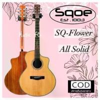 ราคา กีตาร์โปร่ง กีตาร์โปร่งไฟฟ้า เเบรนด์เเท้ Sqoe รุ่น SQ-Flower ทรง JF-Body ไม้เเท้ทั้งตัวAll Solid (1729723365819189456)