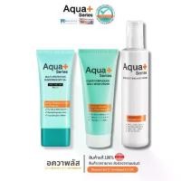 ราคา Aqua+series Multi-Protection Sunscreen 50 ml. & Clear Complexion Daily Moisturizer 50 ml. & Soothing Milky Wash 175 ml. (1731832502489941290)