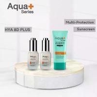 ราคา Aqua HYA 8D PLUS Revitalizing Skindrops 20 ml. & Aqua Multi-Protection Sunscreen SPF 50+ 50 ml. (1731873961654978242)