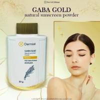 ราคา [เก็บเงินปลายทาง] แป้งเดอร์มิสท์ แป้งฝุ่นเนื้อละเอียด แป้งฝุ่นคุมมัน กัน UV ( Gaba Gold Natural Sunscreen Powder ) (1732175668319717032)