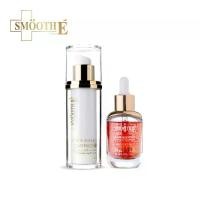 ราคา [เซ็ทสุดคุ้ม] Smooth E Gold 24k Glow Booster Serum 15 ml. + Smooth E Gold White & Ageless Babyface Cream 30 ml. สกินแคร์บำรุงใบหน้า (1732332321077364211)