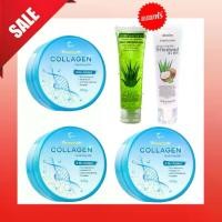 ราคา 3 แถม 1 Collagen Gel 300 กรัม รับเพิ่มเจลว่านหางจระเข้ เจลมะพร้าว แบบหลอดขนาด 100 กรัม สินค้าพร้อมส่ง Moisturizer มอยส์เจอร์ไรเซอร์ Moisturizer มอยส์เจอร์ไรเซอร์ (1730134891547625489)