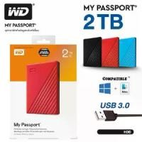 ราคา [COD] WD External Hard Disk 2TB My Passport USB 3.0 ฮาร์ดดิสพกพา 2.5 นิ้ว ฮาร์ดไดรฟ์คุณภาพสูง (1732238177613743574)