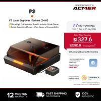 ราคา ACMER P3 เครื่องแกะสลักเลเซอร์ 48W พร้อมระบบ Air Assist เครื่อง CNC แกะสลักเลเซอร์ สำหรับโลหะ ไม้ หนัง แก้วสี และงาน DIY (1731756417234667421)