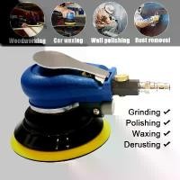 ราคา Jinling shines】เครื่องขัดกระดาษทรายกลม เครื่องขัดสี เครื่องขัดใช้ลม Air Sander Vacuum Palm Random Orbital Pneumatic Round Sander Polisher เจียร์ลม U.DIY ขัดสีรถยนต์ ขัดไม้ ขัดข้อเหวี่ยง (1730097575271
