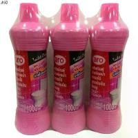 ราคา พร้อมส่ง เอโร่ น้ำยาล้างห้องน้ำ สูตรเข้มข้น สีชมพู 1000 มล. x 3 ขวด ARO Toilet Cleaner Pink 1 l x 3 (1731491762876745030)