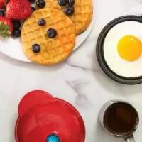 ราคา เครื่องปิ้งขนมปัง เครื่องทำวาฟเฟิลกลม วาฟเฟิลไส้ทะลัก วาฟเฟิล Mini Waffle Maker. เครื่องทําอาหารเช้า (1732364223978439797)