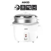 ราคา AIKO AR-18 หม้อหุงข้าวไฟฟ้า 1.8 ลิตร หุง อุ่น นึ่ง electric rice cooker with food Steamer 1.8 L keep warm function (1730841693151201790)