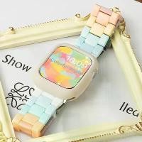 ราคา Candy Color Strap Case For Huawei Watch Fit 4 สาย Plastic สาย Huawei Watch Fit 4 Pro Strap Huawei Watch Fit 3 สาย Soft Huawei Fit 3 Case / Huawei Watch Fit 4 เคส Huawei Fit SE St (1732234196628767836)