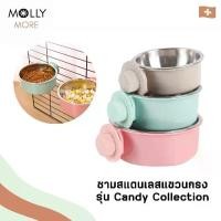 ราคา COD MOLLY ชามสแตนเลสแขวนกรง รุ่น Candy Collection ชามสแตนเลส หลากสี ชามแขวนกรง ถอดออกได้ ชามอาหารสุนัข หมา แมว (1731736131032548824)