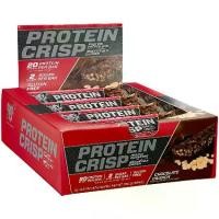 ราคา จัดส่งทันที. BSN Protein Bars - Protein Crisp Bar by Syntha-6, - 55g Bar Whey Protein, 20g of Protein, Gluten Free, Low Sugar, Chocolate Crunch Delicious Protein snack with a high protein content (173