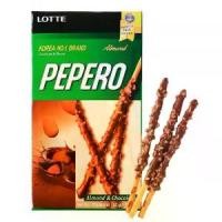 ราคา เก็บเงินปลายทาง. Lotte Pepero Almond & Chocolate 256g (32g x 8 packs) ลอตเต้ ขนมปังแท่งเคลือบช็อกโกแลตและอัลมอนด์ (1731263426781939144)
