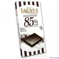 ราคา ลาคาซ่า ดาร์กช็อกโกแลตบาร์ 85% ขนาด 100 กรัม - 85% Dark Chocolate Bar 100g Lacasa brand บล็อกบัสเตอร์ (1732317301819934529)