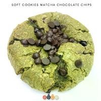 ราคา คุกกี้นิ่มมัทฉะช็อกโกแลตชิพสอดใส้เวโรนาดาร์กช็อกแท้ลาวาเยิ้มๆ Soft Cookies Matcha Dark Valrhona Chocolate with Chocolate Chips ตัวกลม กรอบนอกแต่เนื้อคุกกี้นุ่มใน รสชาติมัทฉะก็โดดเด่นสุดๆอร่อยล้ำสุดๆ! 
