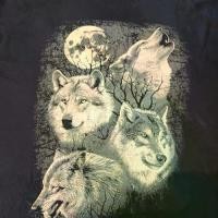 ราคา Wolf Vintage T-Shirt. Fruit of the loom. (1731902662421087827)