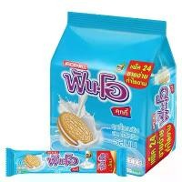 ราคา ฟันโอ คุกกี้แซนวิชสอดไส้ครีม รสนม 27 ก. 24 ชิ้น FUN-O Cookies Milk g pcs (1731945231288141262)
