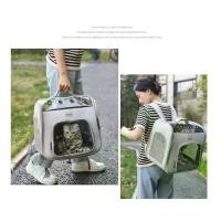 ราคา กระเป๋าแมว เป้น้องหมา พับเก็บได้ สะพายสุนัขและแมวกระเป๋าใส่สัตว์เลี้ยง Pet Bag (1731907326357898680)