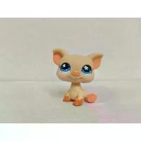 ราคา ของเล่น Littlest Pet Shop, ฟิกเกอร์ LPS, หมูเหลือง, ตาสีฟ้า, สินค้า # 7076 (1732088984542676790)