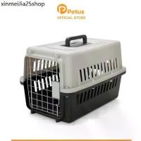 ราคา ◈Petus กรงพกพามีหูจับ กล่องใส่สัตว์สุนัข Pet Carrier กรงหิ้วพลาสติก ขนาด 48 และ58ซม. มีให้เลือกหลากสี♒ (1732176241439573490)