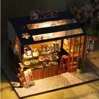 ราคา Lepton DIY Doll house โมเดลบ้านตุ๊กตาญี่ปุ่น ร้านซูชิ 1/24 COD (1731541088120178499)