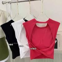 ราคา เสื้อกั๊กโยคะ เซ็กซี่ เปลือยหลัง แผ่นรองหน้าอกแบบตายตัว แขนสั้น รัดรูป เสื้อยืดกีฬาฟิตเนส Sport ออกกำลังกาย เสื้อ ทีม สวย ๆ ใน fc โมบาย เสื้อ การ์ด บิ๊กไบค์ เสื้อ ซับ ใ (1731678135136651977)