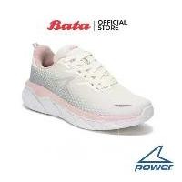 ราคา Bata บาจา ยี่ห้อ Power รองเท้ากีฬาวิ่ง รองเท้าผ้าใบ Running shoes แบบผูกเชือก สำหรับผู้หญิง รุ่น DuoFoam Max 300 RS สีขาว 5181537 (1729815887238892186)