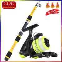 ราคา Sougayilang คันเบ็ดตกปลา 1.8 เมตร พับเก็บได้ Rod Reel Set แท่งตกปลาแบบพกพาอุปกรณ์ตกปลาน้ำจืด / น้ำเค็ม เบ็ดตกปลาแบบพกพ บล็อกบัสเตอร์ (1732306665296463149)