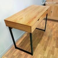 ราคา U-RO DECOR รุ่น GRAND (แกรนด์) สีไลท์โอ๊ค/ดำ โต๊ะทำงานไม้ โต๊ะคอมพิวเตอร์อเนกประสงค์พร้อมลิ้นชัก 2 ช่องด้าน ซ้าย-ขวา Working Desk (1729589275984365791)
