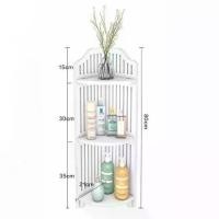 ราคา CODHST ชั้นวางของในห้องน้ำ ชั้นวางของ ชั้นวางของอเนกประสงค์ DIY 3 ชั้น - สีขาว X - 6TikTok (1732277897061369141)