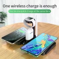ราคา ขาตั้งโทรศัพท์แบบชาร์จไร้สาย ไร้สาย เข้ากันได้กับโทรศัพท์ Apple หูฟัง นาฬิกา Apple Pencil รุ่น 12345 ดูดแม่เหล็กอเนกประสงค์ (1732254507193042456)