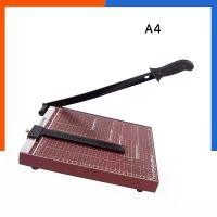 ราคา สินค้าขายดี แท่นตัดกระดาษ A4 HAWK เครื่องตัดกระดาษ ที่ตัดกระดาษ ฐานไม้ Paper Cutter ใบมีดคม พร้อมสเกลวัดขนาดอย่างดี คัตเตอร์ (1731729112872355282)
