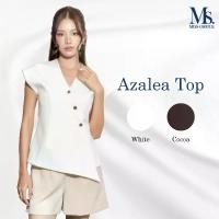 ราคา Miss office เสื้อคอวีแขนล้ำทบป้ายปาดเฉียง (MT-354) (1732273157013472533)