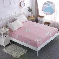 ราคา COD ผ้าปูที่นอนกันน้ำ 6 ฟุต 5 ฟุต 4 ฟุต ผ้าปูที่นอนกันไรฝุ่น ผ้าปูที่นอน bed sheet single Waterproof ผ้าปูที่นอนกันฉี่ ผ้าปูที่นอนกันฝุ่น รัดมุม 360 องศา(เฉพาะผ้าปูที่นอน) (1731320029949363306)
