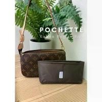 ราคา ที่จัดระเบียบกระเป๋า lv pochette nm แบรนด์ KANDA BAG IN BAG ของแท้ ที่จัดทรงกระเป๋า ที่จัดกระเป๋า bag organizer จัดส่งเฉพาะจุด (1731527037230286595)