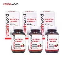 ราคา [แพ็ค 3 ขวด สุดคุ้ม] อะเซโรล่าเชอร์รี่ 1000 มก. พลัส วิตามินซี วิตามินเวิลด์ Acerola Cherry 1000 mg. plus Vitamin C Vitamin World วิตามินอี Vitamin E วิตามินดี3 Vitamin D3 อะเซโรล่า 1000 Acerola 1000 