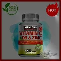 ราคา KIRKLAND VITAMIN C + D3 & ZINC C ยาวิตามินซีวิตามินดี และสังกะสี (1732192831351523786)