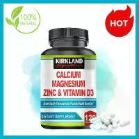 ราคา KIRKLAND CALCIUM MAGENSIUM ZINC & VITAMIN D3 สีน้ำตาลเข้มข้น และวิตามินดี 3 (1732192748534859833)