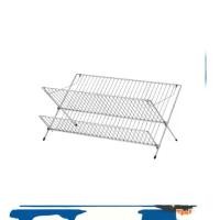 ราคา ที่คว่ำจาน ชั้นวางจาน สแตนเลส ควูท อิเกีย Dish drainer IKEA KVOT (1729656601363908805)