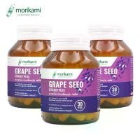 ราคา [แพ็ค 3 ขวด] เกรปซีด พลัส โมริคามิ Grape Seed Extract plus Morikami สารสกัดจากเมล็ดองุ่น พลัส สารสกัดจากเปลือกองุ่น Grape Skin Extract เมล็ดองุ่นสกัด เกรฟซีด เมล็ดองุ่น เปลือกองุ่น (173220545348616490
