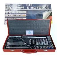 ราคา ชุดบล็อก EURO KING TOOLS 4 หุน และประแจแหวนข้าง-ปากตาย จำนวน 29 ชิ้น ของแท้100% (1732426812327102303)