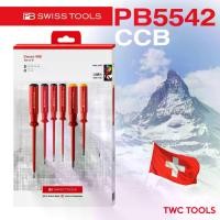 ราคา PB Swiss Tools ชุดไขควงกันกระแสไฟฟ้า 6 ตัว รุ่น PB 5542 ชุดไขควงกันไฟ บรรจุกล่องกระดาษ แกนหุ้มฉนวนกันไฟได้ถึง AC 1000V / DC 1500V Swiss Made PB5542 (1729950553521162262)