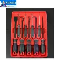 ราคา TOOLS KENZO ชุดตะขอเกี่ยวซีล ที่ขูดปะเก็น 9 ตัวชุด ไขควงงัดซีลยาง ตะขอเกี่ยวดึงโอริง หรือซีนยาง ตะขอเกี่ยวซีลโอริง ชุดไข (1731579221533623475)
